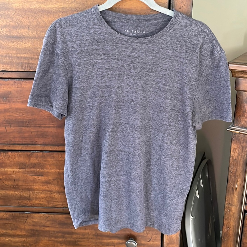 ALL SAINTS Mens dark grey t-shirt